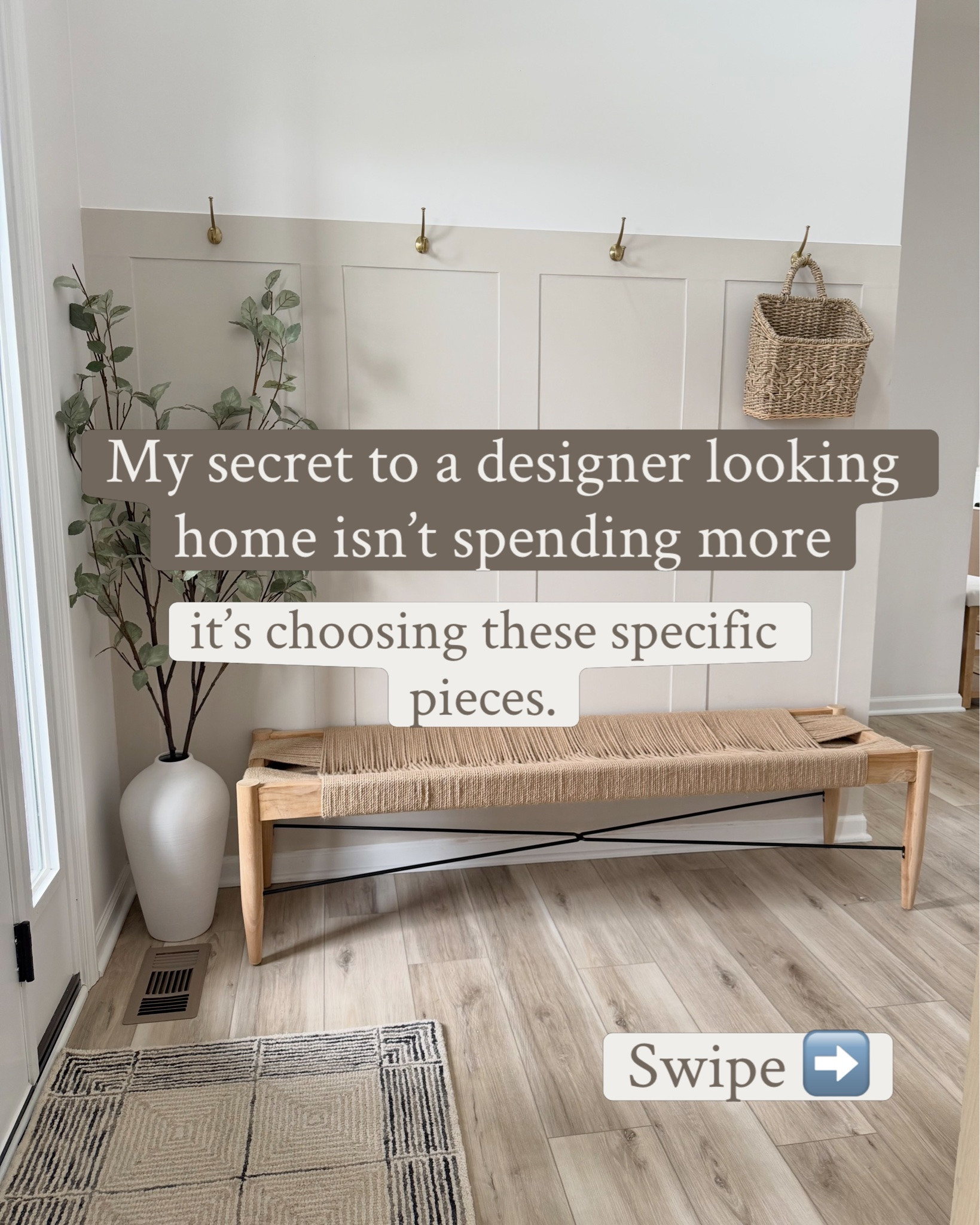My secret to a designer looking home isn’t spending more, it’s these amazing Amazon home finds! 

These pieces will instantly elevate your home and give you that high-end feel. Beautiful tall curtains that scream custom, area rugs that match everything, an affordable console table that looks luxe ✨ and so many more! 😍🏡

#LTKU #LTKSeasonal #LTKHome