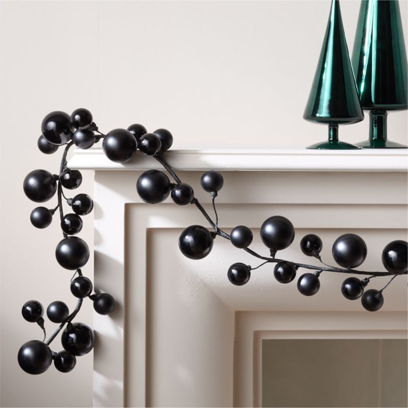 Black Ball Holiday Garland 72" + Reviews | CB2 | CB2