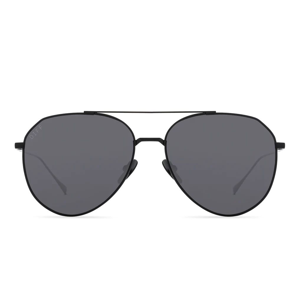 DASH XS - MATTE BLACK + GREY + POLARIZED SUNGLASSES | DIFF Eyewear