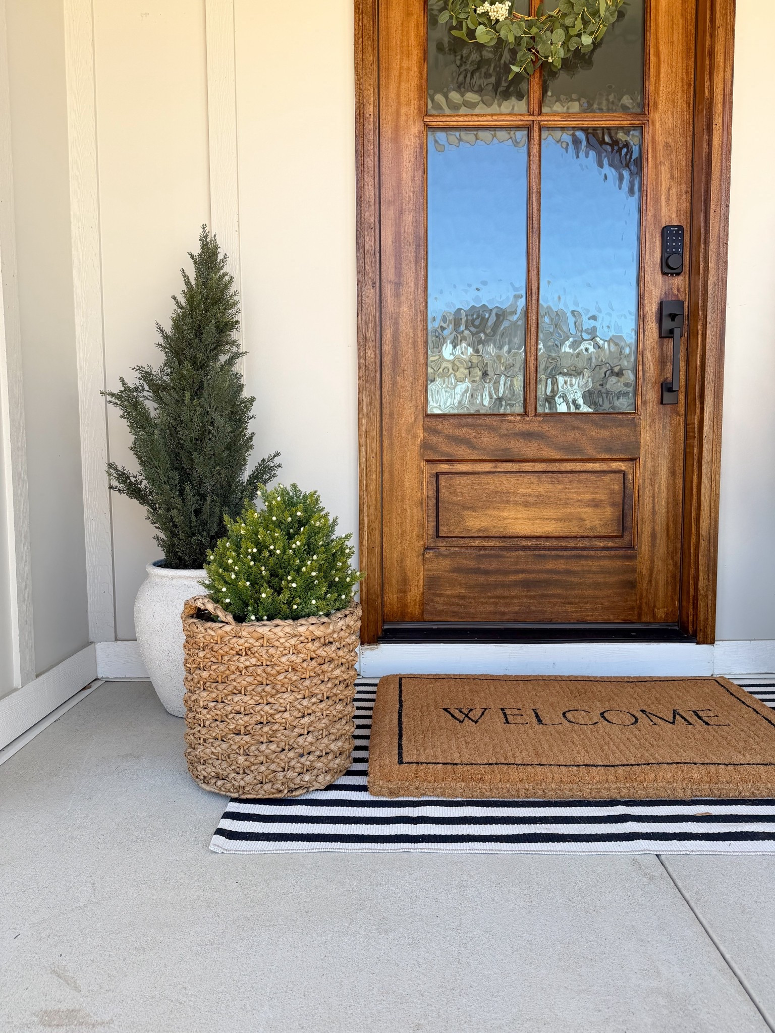I found the perfect faux winter topiary for your winter front porch! These will easily transition into the Spring as well! I love the little white berries on them 

Faux greenery, front porch finds, front porch decor, winter porch ideas, faux bush, faux topiary, front porch topiary, winter decor 

#LTKHome