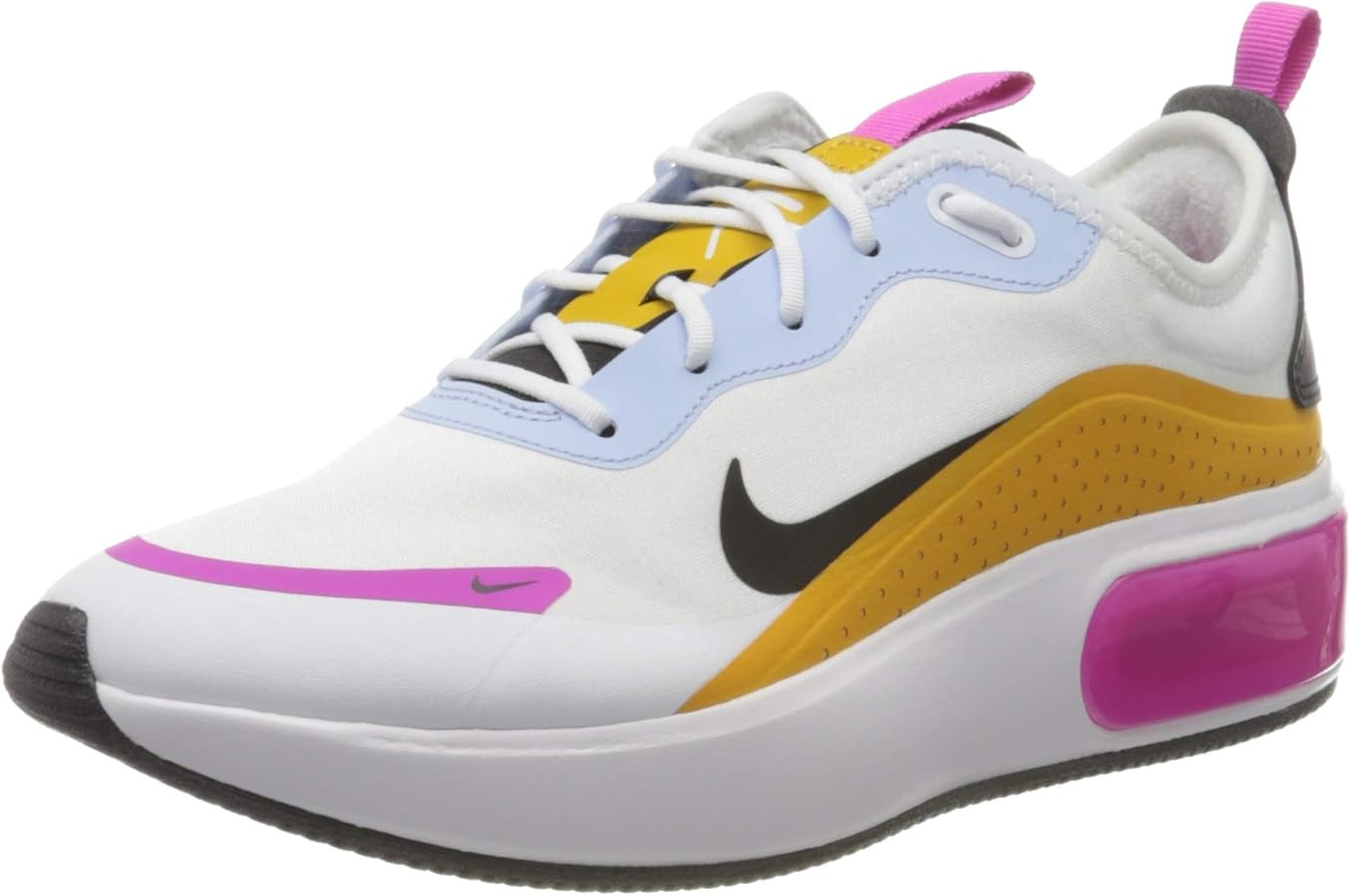 Nike Women's Running Shoe, White Black Pollen Rise Hydrogen Blue, 8 us | Amazon (US)