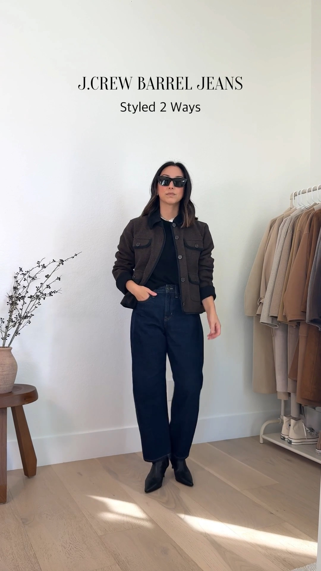 Finally, petite barrel jeans that look and feel good and don’t need hemming! The wash is perfect for this time of year, you can dress them up or down. These run big, size down. @jcrew #ad #injcrew

Look 1
J.Crew Knit Jacket Small
J.Crew cashmere sweater small
J.Crew barrel jeans petite 24, run big
J.Crew sock booties 5.5

Look 2
J.Crew cashmere sweater xs - prefer the small
J.Crew long barn jacket petite xs
J.Crew petite barrel jeans 24 petite, run big
J.Crew sock booties 5.5
J.Crew bag

Jeans, petite style, fall style, fall outfits 

#LTKPetite #LTKCyberWeek #LTKHoliday