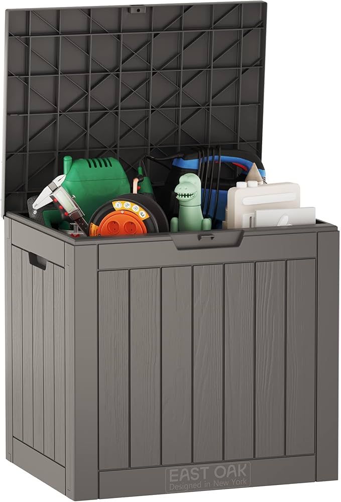 EAST OAK Deck Box, 31 Gallon Indoor and Outdoor Storage Box with Padlock for Patio Cushions, Outd... | Amazon (US)