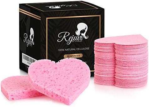 Facial Sponges Compressed Natural Cellulose Sponge for Face Cleansing Exfoliating and makeup removal | Amazon (US)
