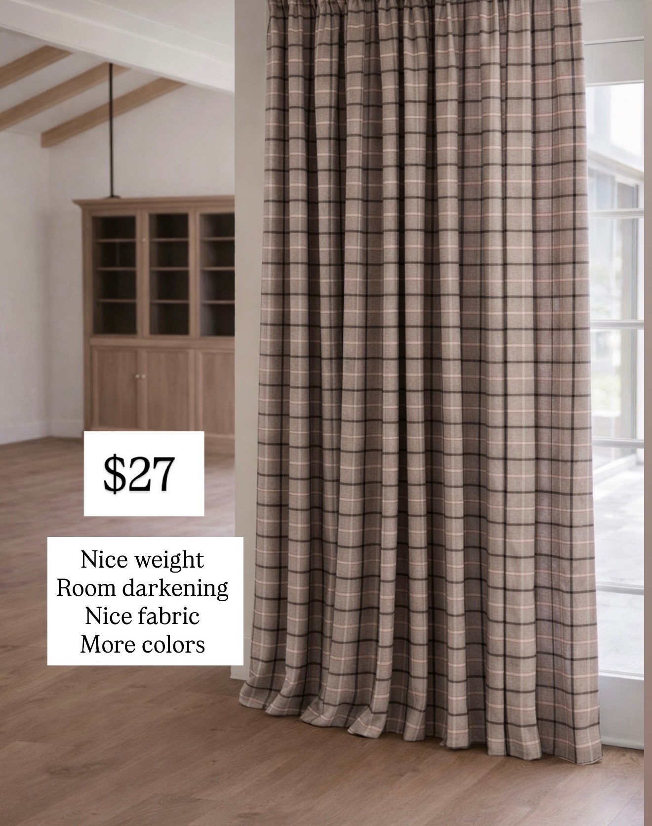 I have these two different colors and two different bedrooms. They’re my absolute favorite. They come with a really nice liner. The fabric is a great weight. It’s room darkening, and they seem to coordinate with everything come in brown gray and cream.

#LTKSaleAlert #LTKHome