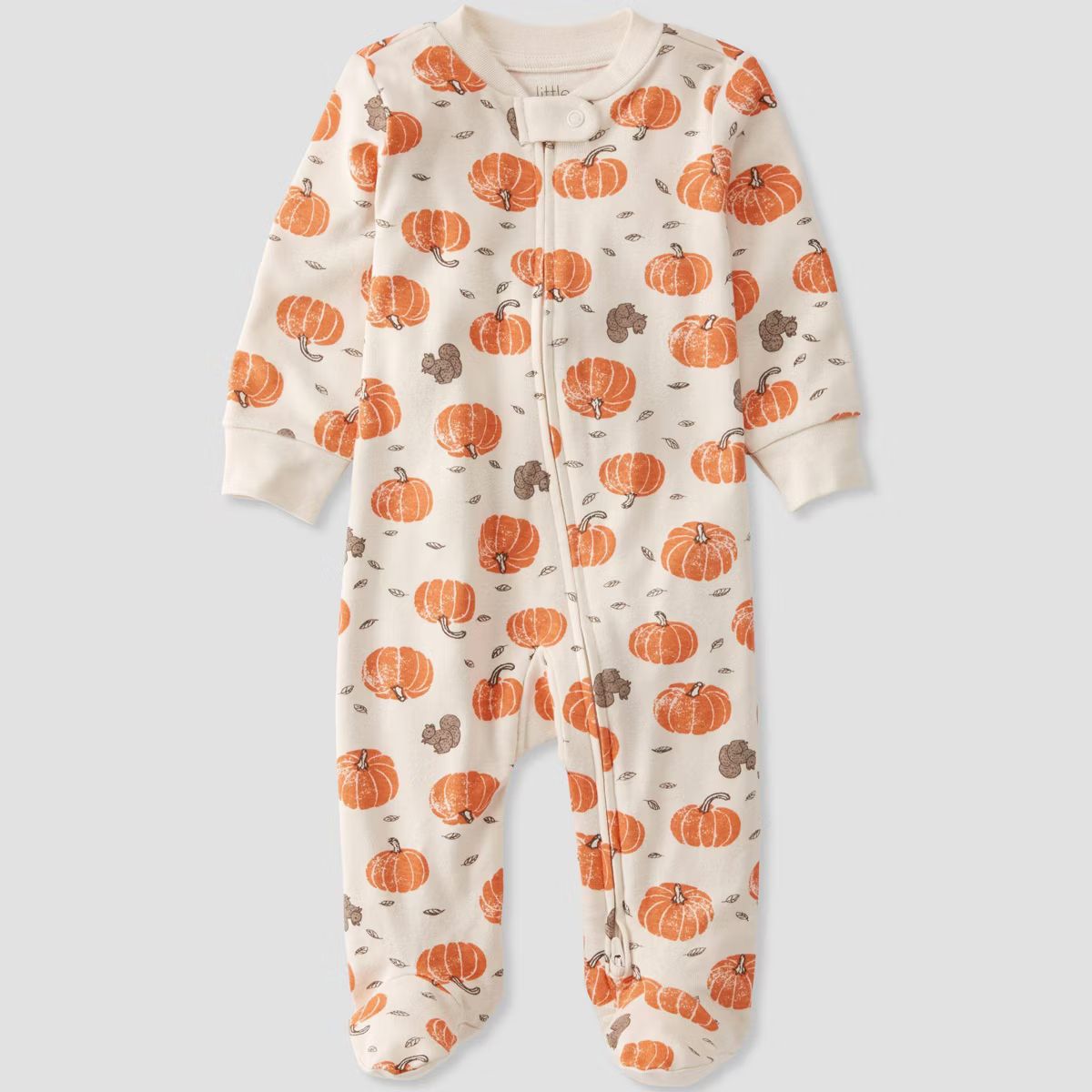 Little Planet by Carter's Organic Baby Halloween & Thanksgiving Pumpkin Sleep N' Play - White/Ora... | Target