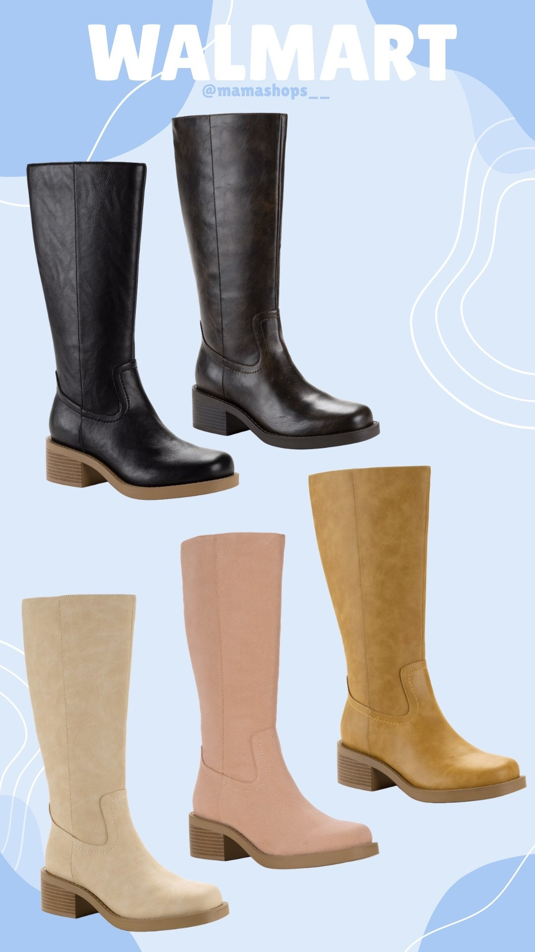 Walmart fall/Winter finds for women, Celebrity Pink's willow tall shaft boot !👢💁🏻‍♀️

Linking them all here🔗✨

#LTKmomlife #LTKSeasonal #LTKselfcare
