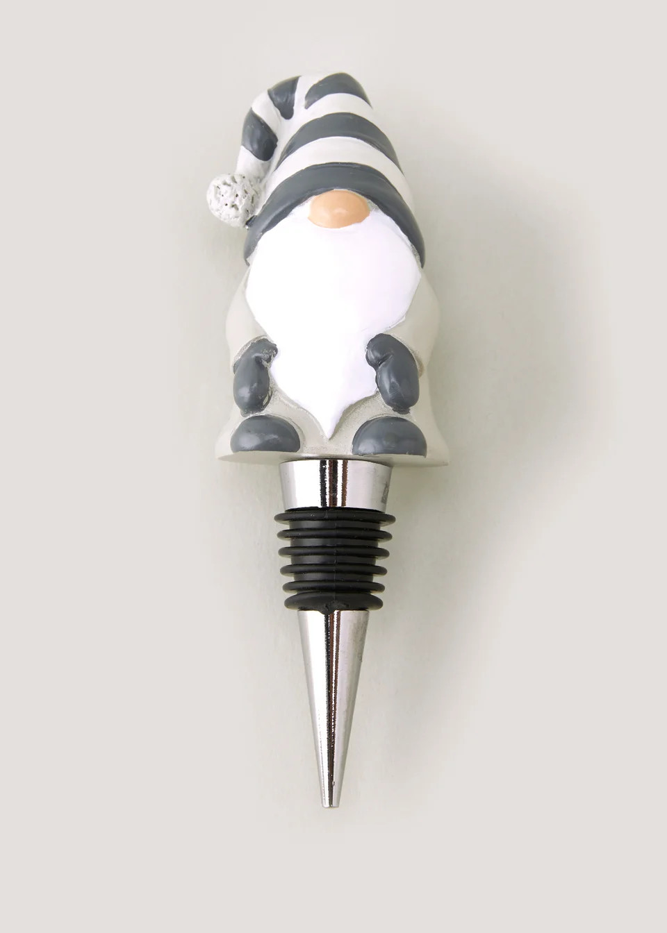 Grey Gonk Christmas Bottle Stopper (13cm x 13.5cm) | Matalan (UK)