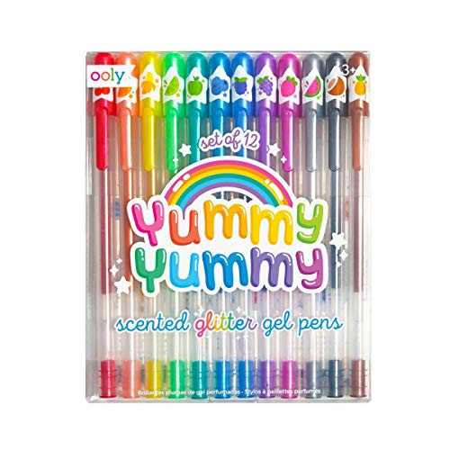 OOLY, Yummy Yummy Scented Glitter Gel Pens, Set of 12, Multicolor Pens for Arts and Crafts, Cute Sch | Amazon (US)