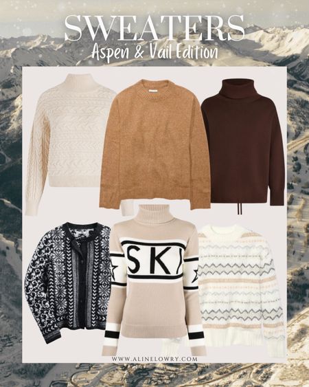 Winter Sweaters (great for layering)
Aspen & Vail Trip🌨️
Ski Sweater, Jacquard Sweater, and Amazon sweater.
Love the quality of everything.

#LTKtravel #LTKstyletip #LTKSeasonal