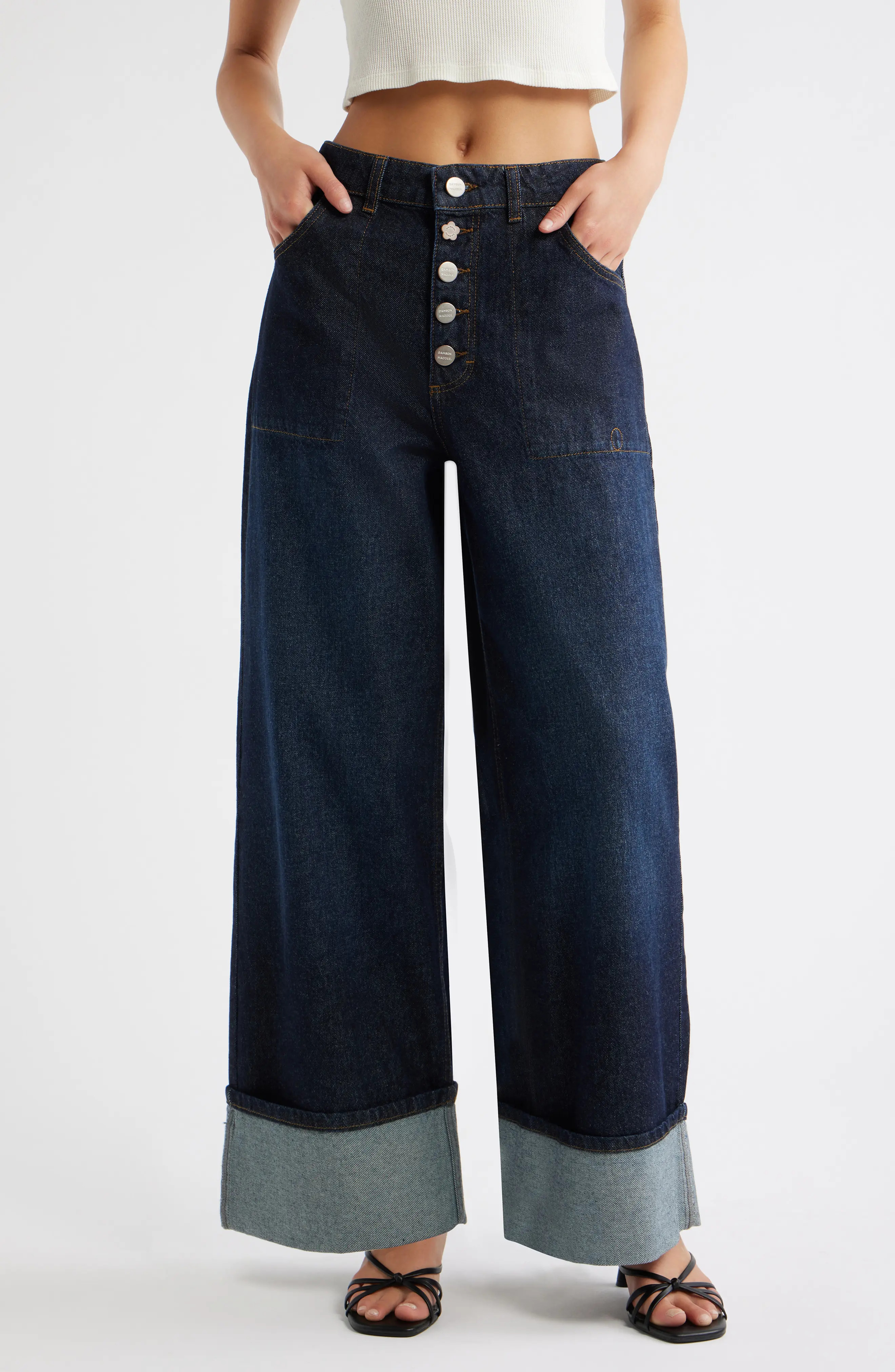 Damson Madder Gigi Baggy Wide Leg Jeans (Women) | Nordstrom | Nordstrom