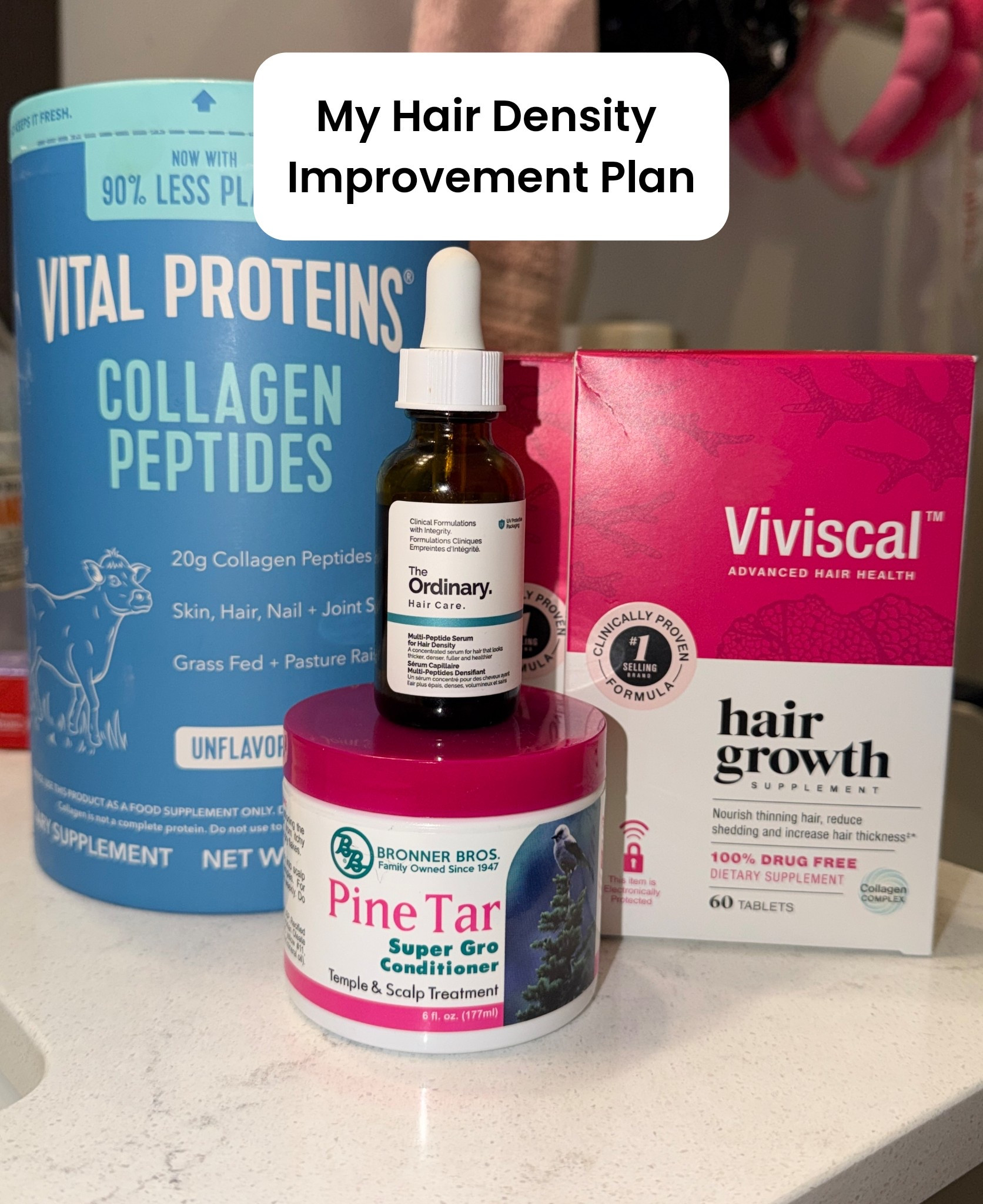 Over the next 3 months I’m focusing on increasing my hair density. Lately my hair just hasn’t been as “full” as it used to be. I took some suggestions from my online community and came up with a plan. 💗

#LTKdayinmylife #LTKBeauty #LTKselfcare