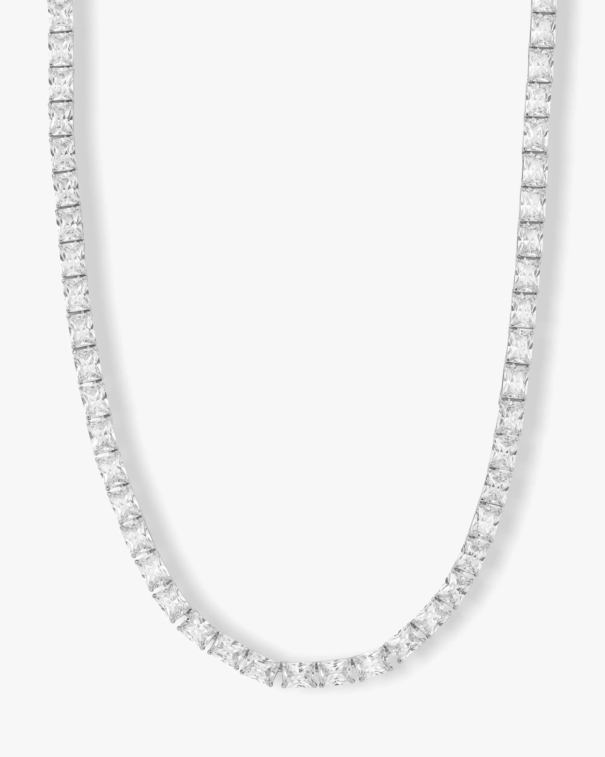 Grand Slam Tennis Necklace - Silver|White Diamondettes | Melinda Maria Jewelry