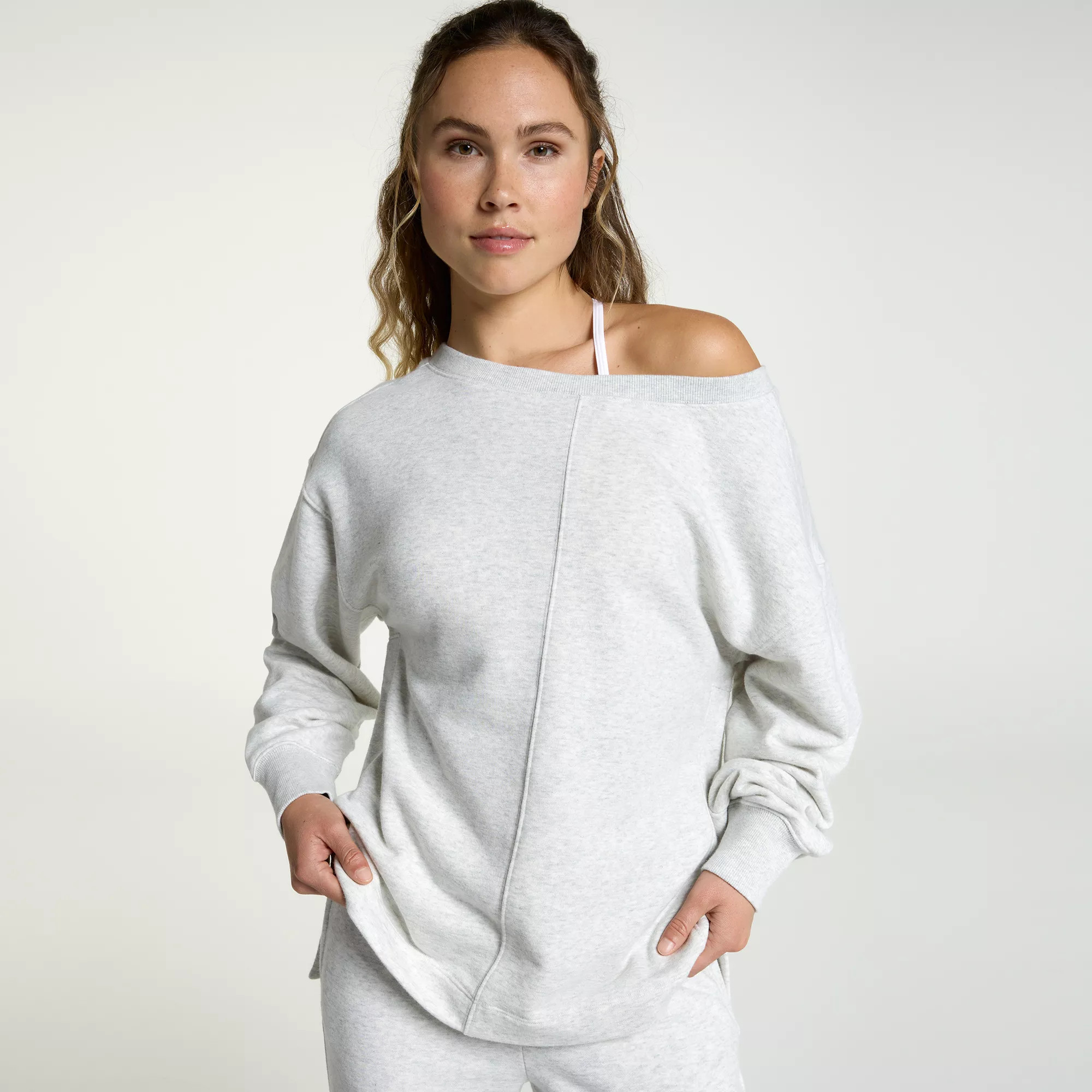 DSG Women's Classic Fleece Lightweight Terry Crew, Medium, Light Heather Grey | DICK'S Sporting Goods