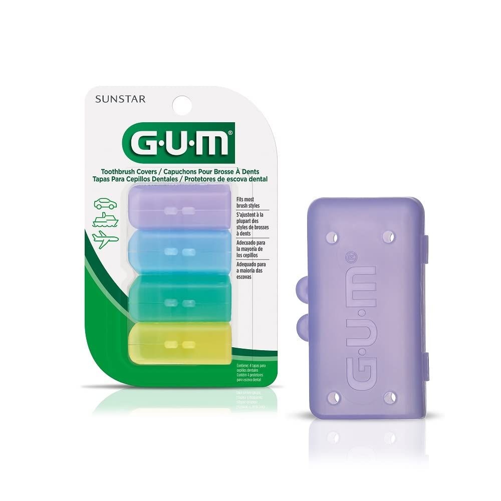 GUM-152RF Toothbrush Covers for Travel, Home, or Camping, 4 Covers | Amazon (US)