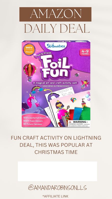 Amazon Daily Deals
Foil fun activity for kids 

#LTKsalealert #LTKkids