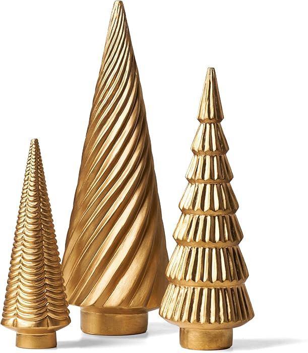 Spiral Resin Christmas Tree Decorations, 3 PCS Tabletop Small Christmas Trees for Desk Decor, Sma... | Amazon (US)