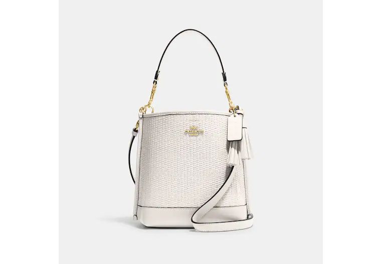 Mollie Bucket Bag 22 In Straw | Coach Outlet