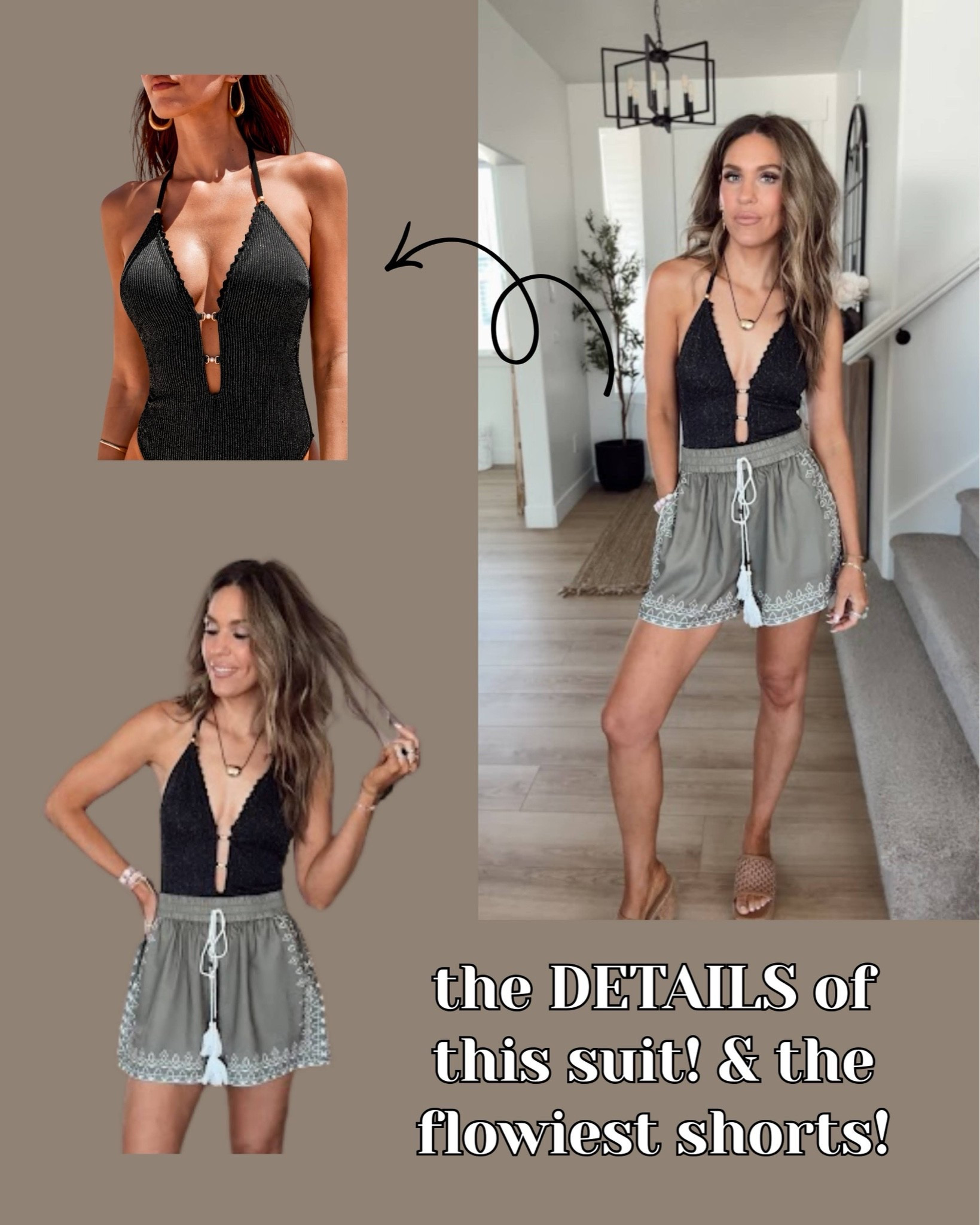 This suit is sooo gorgeous and I loved it with these flowy shorts!

#LTKSwim #LTKootd