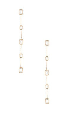 Ettika Drop Earrings in Clear Gems from Revolve.com | Revolve Clothing (Global)