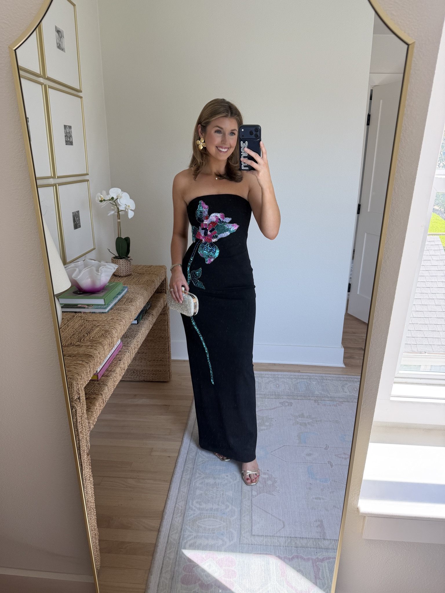 Formal or black tie wedding guest look! Wearing a 2!