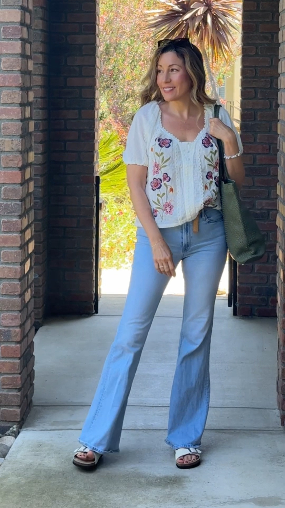 This is one of those pieces you’ll reach for over and over 🤍

This 100% cotton embroidered top from Anthropologie is lightweight, breathable, and just feels like spring and summer. The details make it look so elevated, but it’s still easy and comfortable for everyday wear.

I paired it with flattering mid-rise jeans from Mother and simple leather sandals fromQuince for that effortless, pulled-together look you can wear anywhere—errands, lunch, or casual outings.

You need this top if you love pieces that are feminine, timeless, and easy to style 💕

Shop everything here 👇

#LTKStyleTip #LTKSeasonal #LTKFinds
#springoutfits #summerstyle #everydaystyle #classicstyle #effortlessstyle #fashionover40 #fashionover50 #womensfashion #capsulewardrobe #classicwardrobeessentials #stylishandgrateful

#LTKdayinmylife #LTKOver40 #LTKootd
