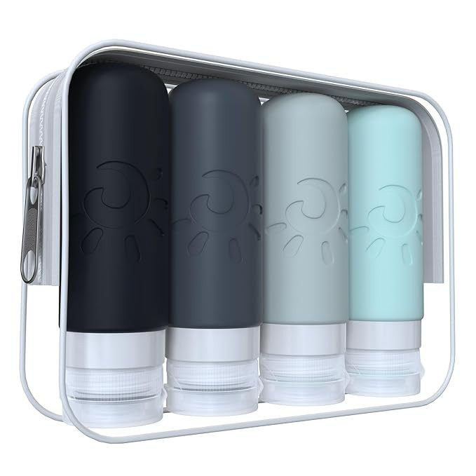 Travel Bottles for Toiletries, TSA Approved Travel Containers 3oz Leak Proof Travel Tubs Refillab... | Amazon (US)