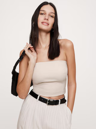 Everywhere Ponte Strapless Top | Banana Republic (US)