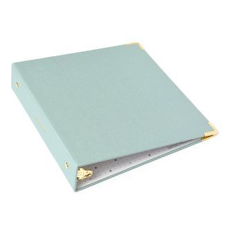 Russell+Hazel Mini Bookcloth 3 Ring Binder Dew | Target