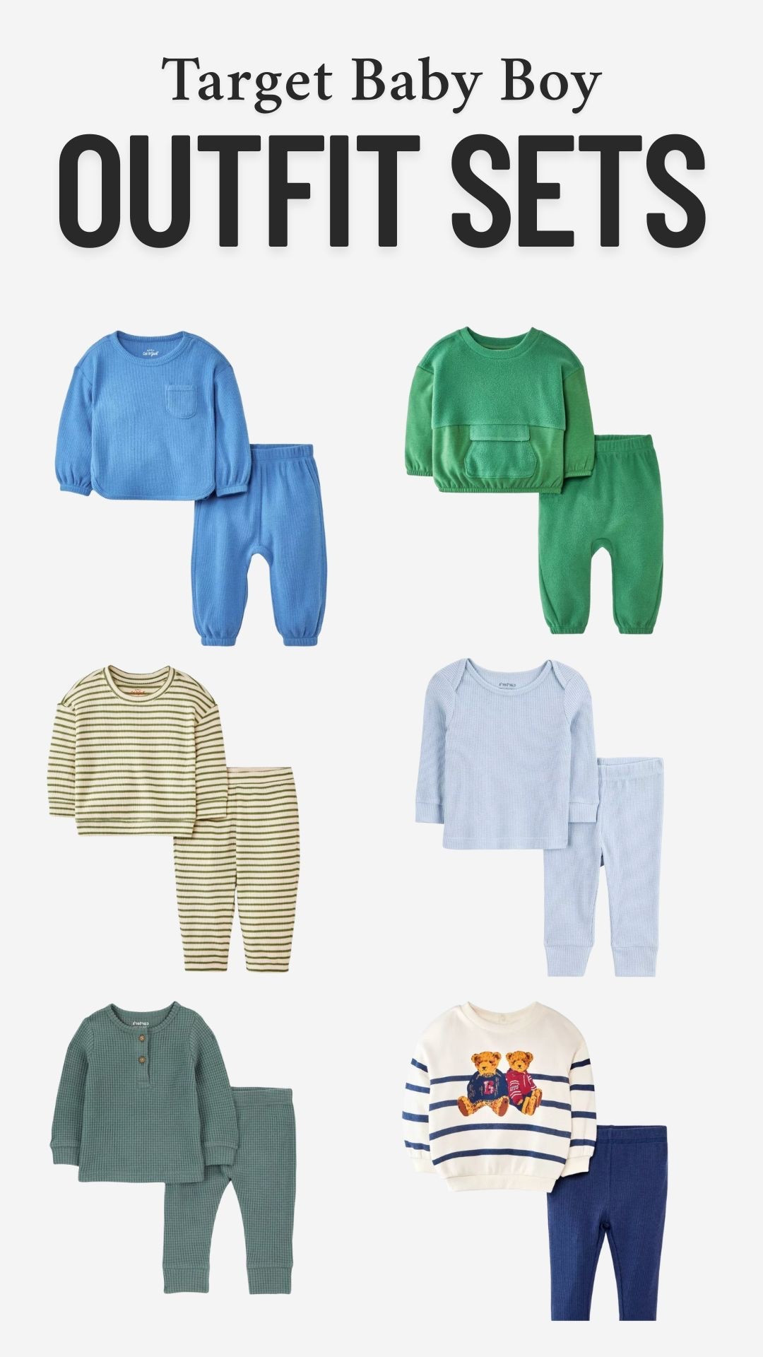 Baby boy outfit sweats from Target! 🎯 💙

#LTKBaby #LTKKids #LTKSeasonal