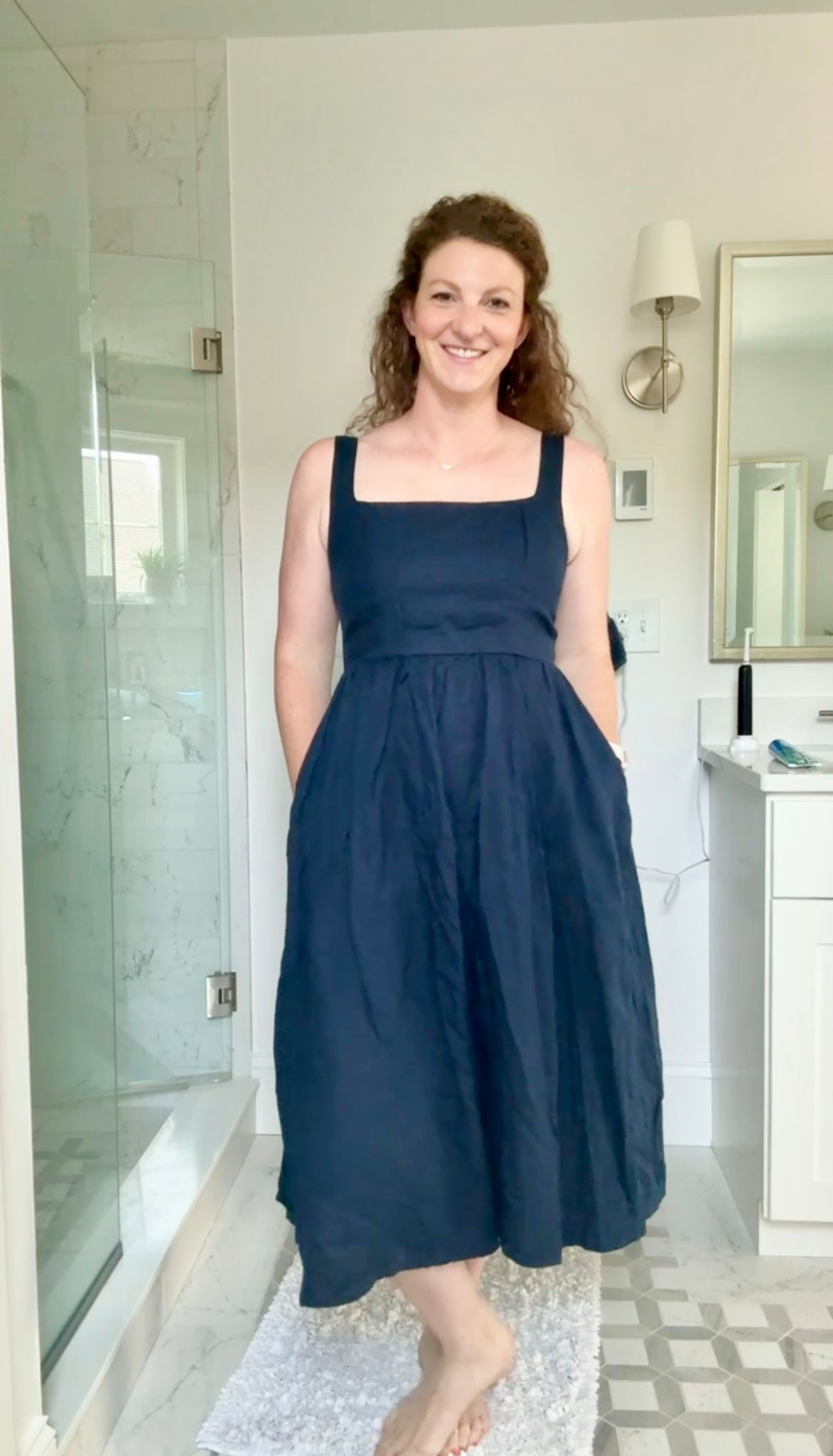 Comfortable linen dress with pockets! 

#LTKTall #LTKMidsize #LTKFindsUnder100