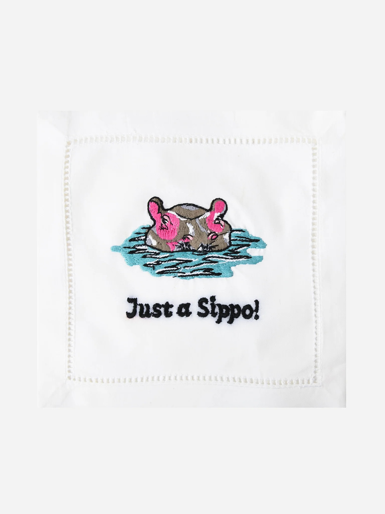 AUGUST MORGAN
                      
                     Just A Sippo Cocktail Napkin Set | Saint Bernard