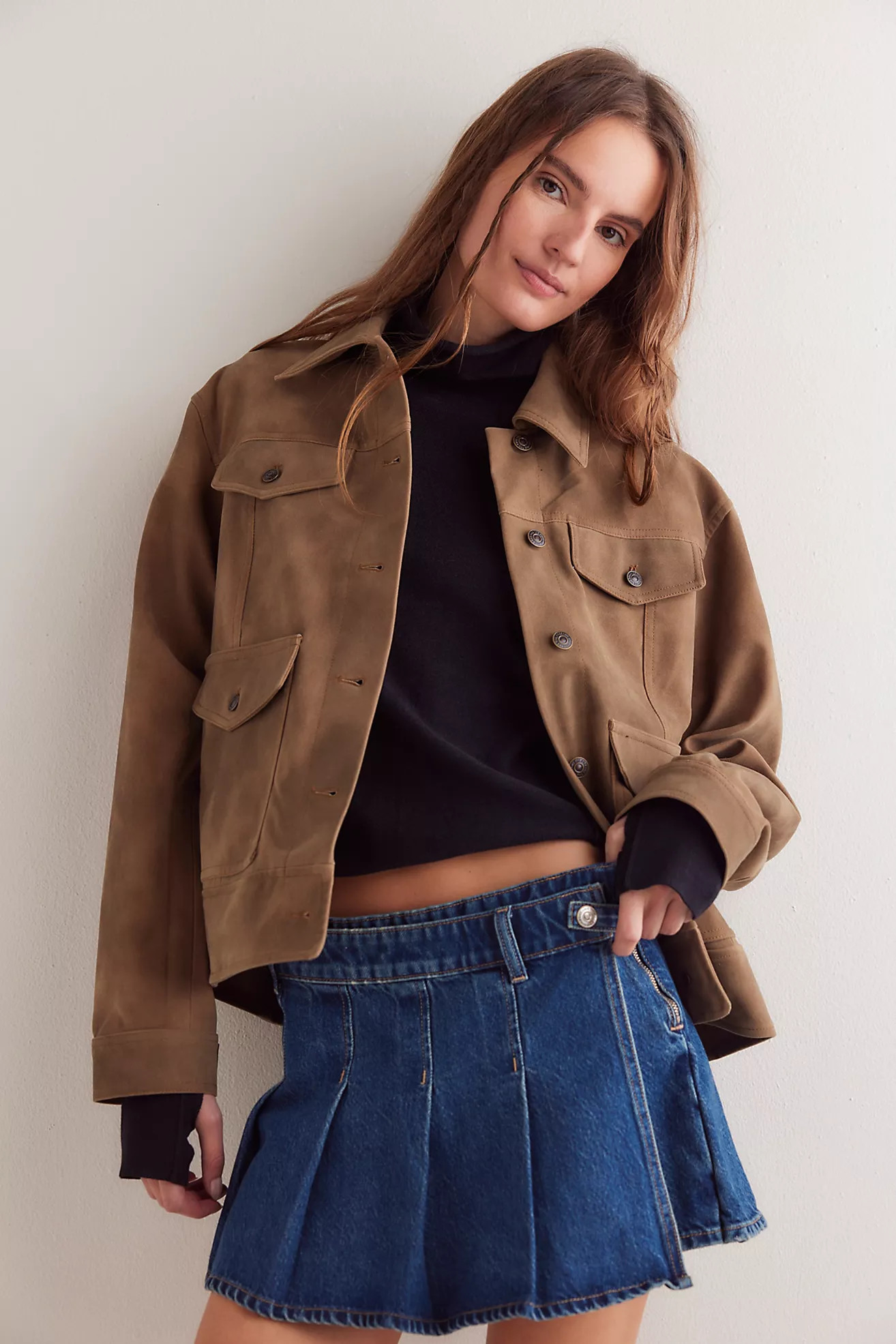 We The Free Stephie Denim Skort | Free People (Global - UK&FR Excluded)