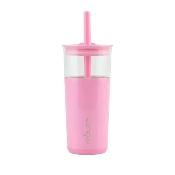 Reduce Aspen Vacuum Insulated Stainless Steel Glass Tumbler with Lid and Straw, Peony, 20 oz. | Walmart (US)