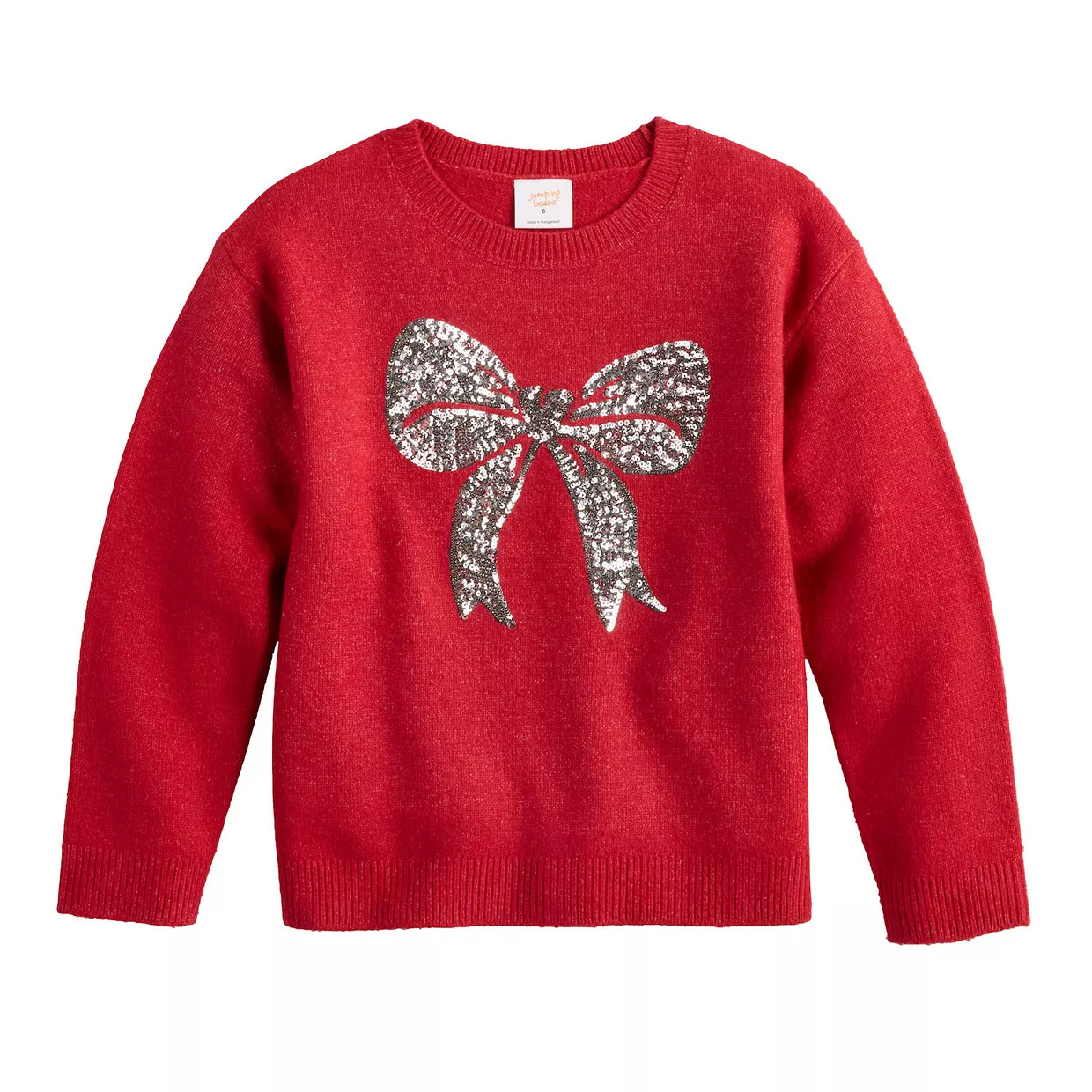 Baby & Toddler Girl Jumping Beans® Jersey Crew Pullover Sweater | Kohl's