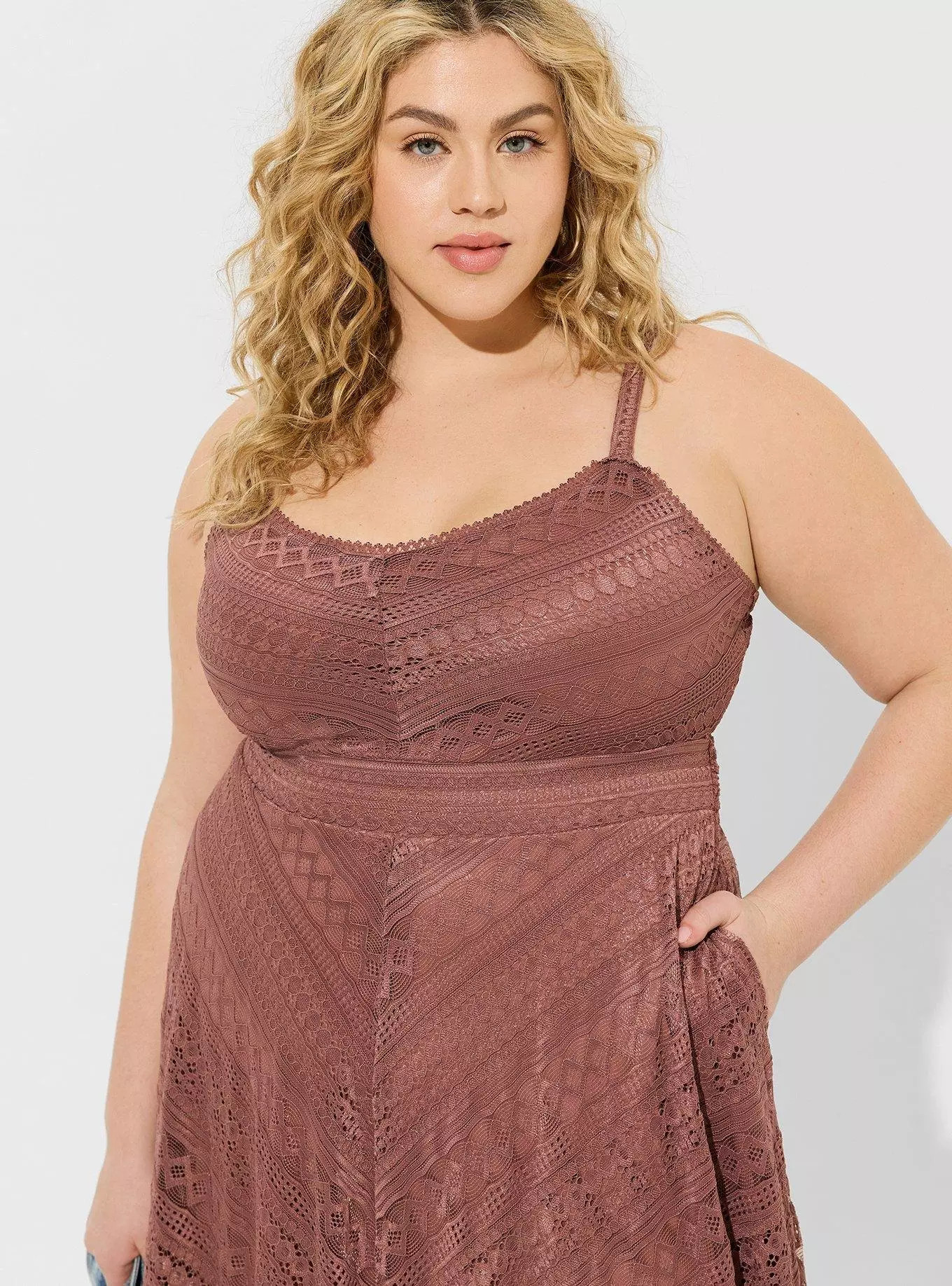 Midi Lace Skater Dress | Torrid (US & Canada)