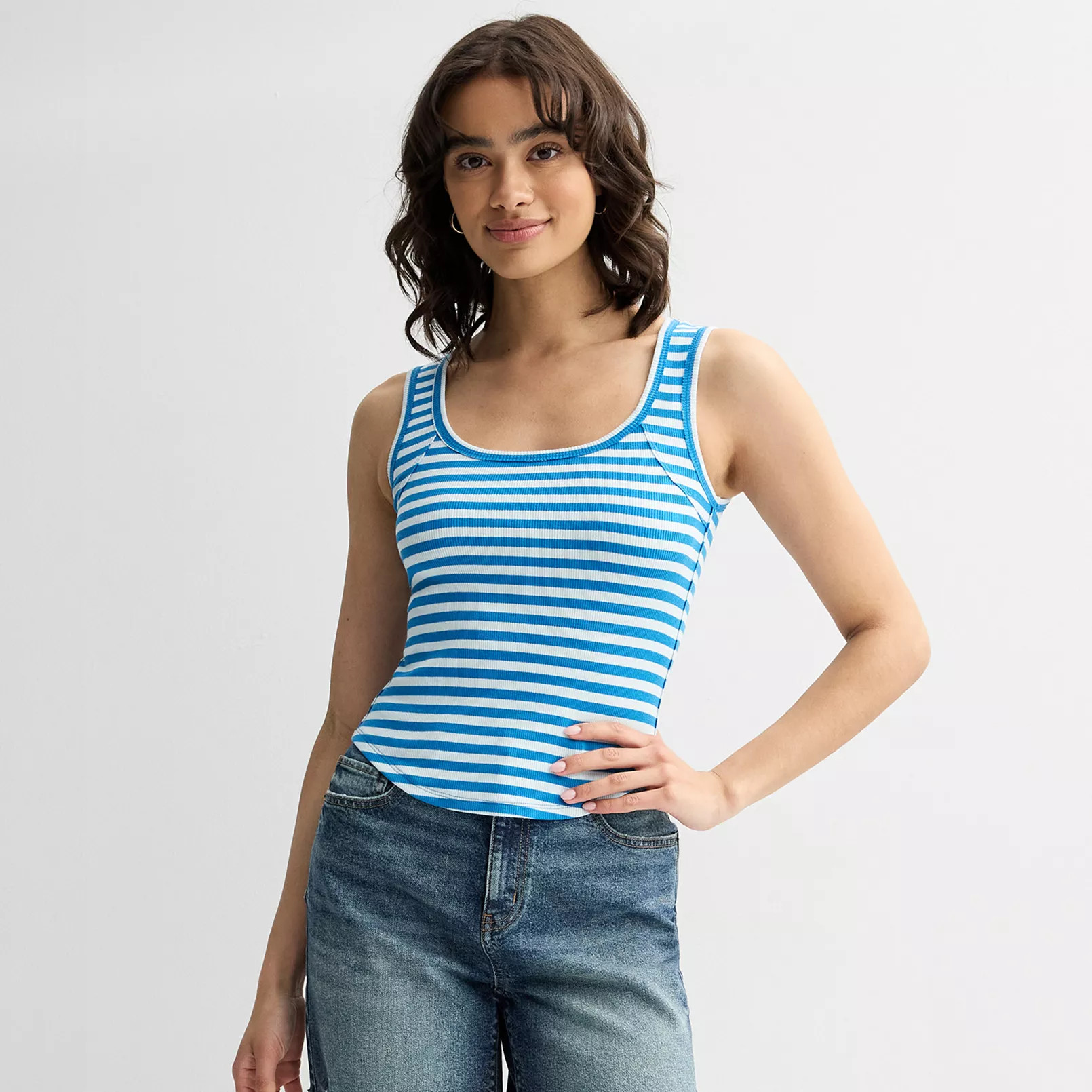 Juniors' SO® Seamed Rib Tank Top | Kohl's
