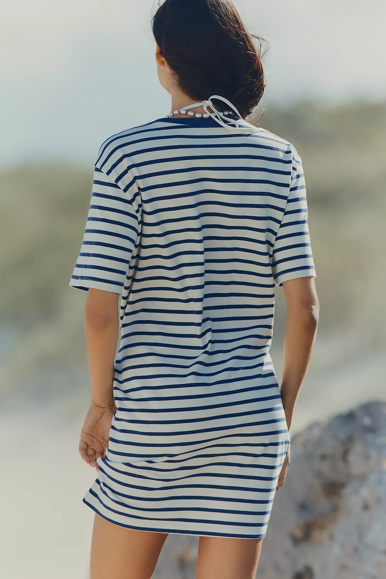 Daily Practice Tie-Waist Mini T-Shirt Dress | Anthropologie (US)