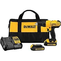 DEWALT 20V Max Cordless Drill / Driver Kit, Compact, 1/2-Inch (DCD771C2) | Amazon (US)