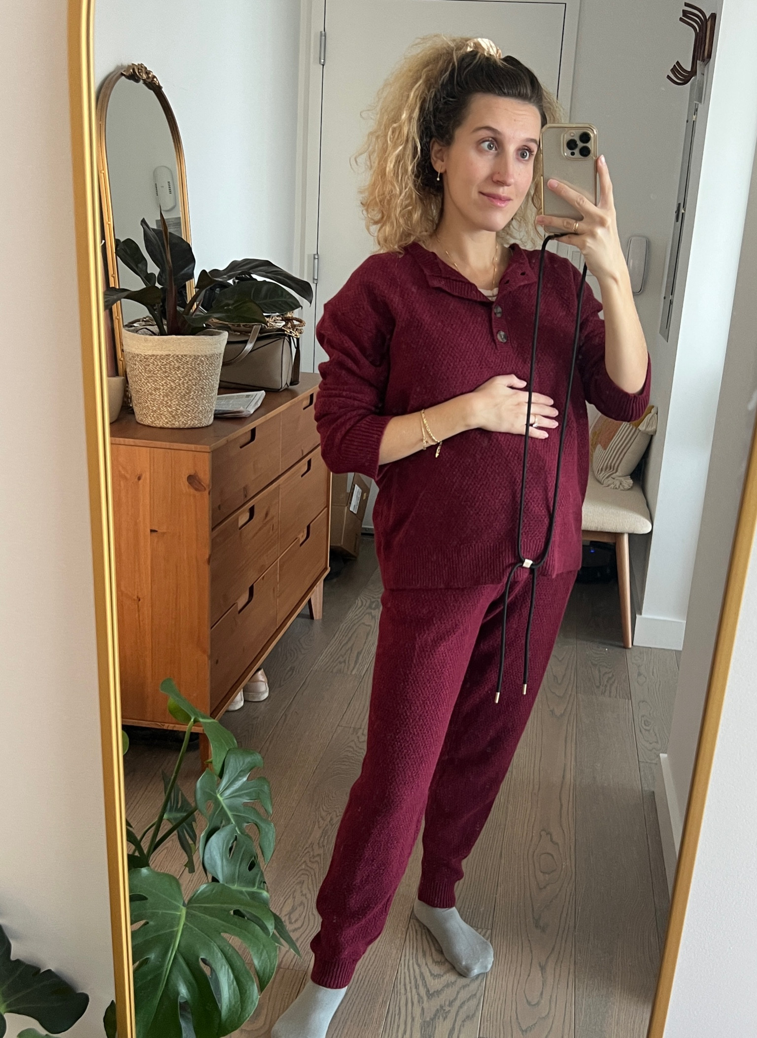 Loungewear, comfy co-ord set from #Target 🍂 - they have it in 3 different colours! 
I’m wearing M on trousers and top, so can use it until the end of the pregnancy 🤰🏼 
#maternity #pregnancy #ooot #loungewear #pjs #pajamas #hospitalbag #fall #willnter #sale #knitwear #knit #coord #pregnant

#LTKCyberweek #LTKsalealert #LTKbump