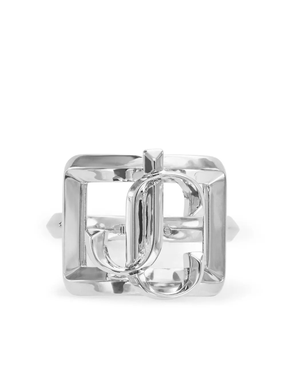 Jimmy Choo Square JC Ring | Silver | FARFETCH CA | Farfetch Global