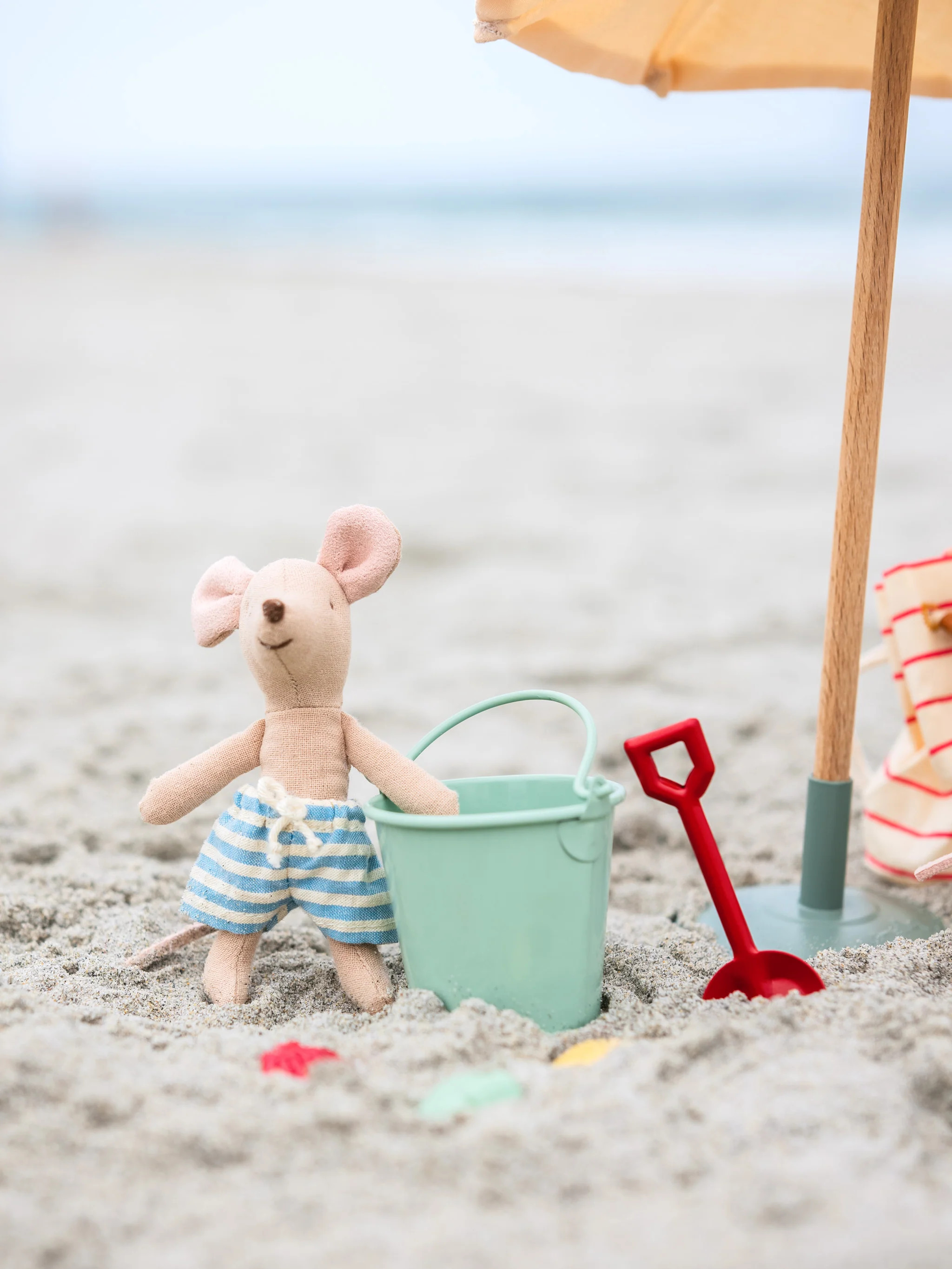 Maileg Beach Mouse Little Brother in Cabin de Plage | Weston Table