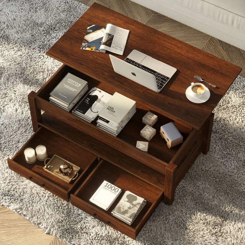Eoghan Lift Top Coffee Table with 2 Drawers | Wayfair North America