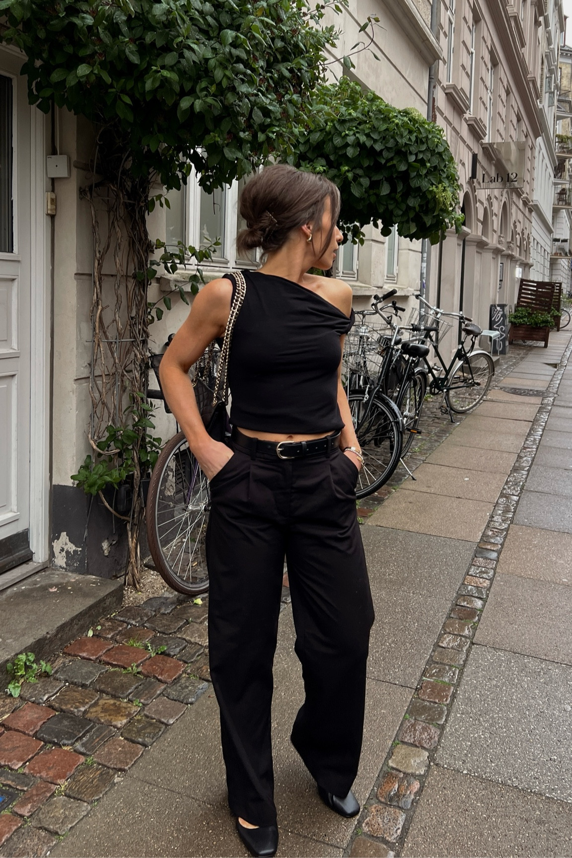 Date night outfit. Night out style. Off the shoulder top. Date night style. Spring night outfit. Spring style inspo. European style. Dinner outfit. All black outfit. Chic style. OOTN. OOTD. 

#LTKFindsUnder50
