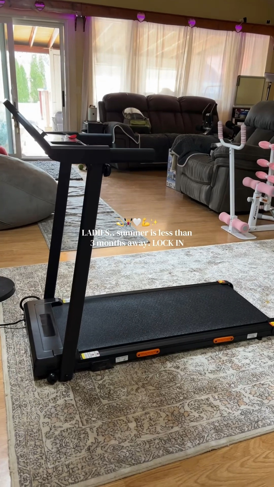 FINALLY upgraded to a walking pad with a handlebar and I’m using it 10x more often 👏👏 LOVE that this one folds down AND has an incline option. She’s on sale now too 💫 TIME TO LOCK IN 🔒🤍

#LTKfitnessgoals #LTKSaleAlert #LTKselfcare