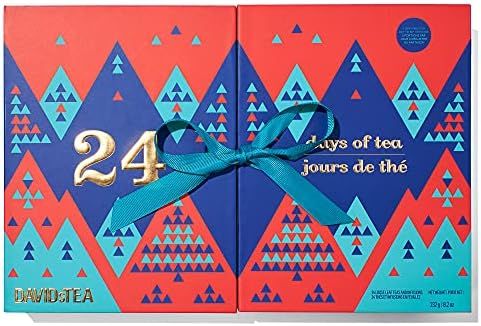 DAVIDsTEA 24 Days of Tea Sampler, Premium Loose Leaf Tea Sampler, Count Down with 24 Loose Leaf T... | Amazon (US)