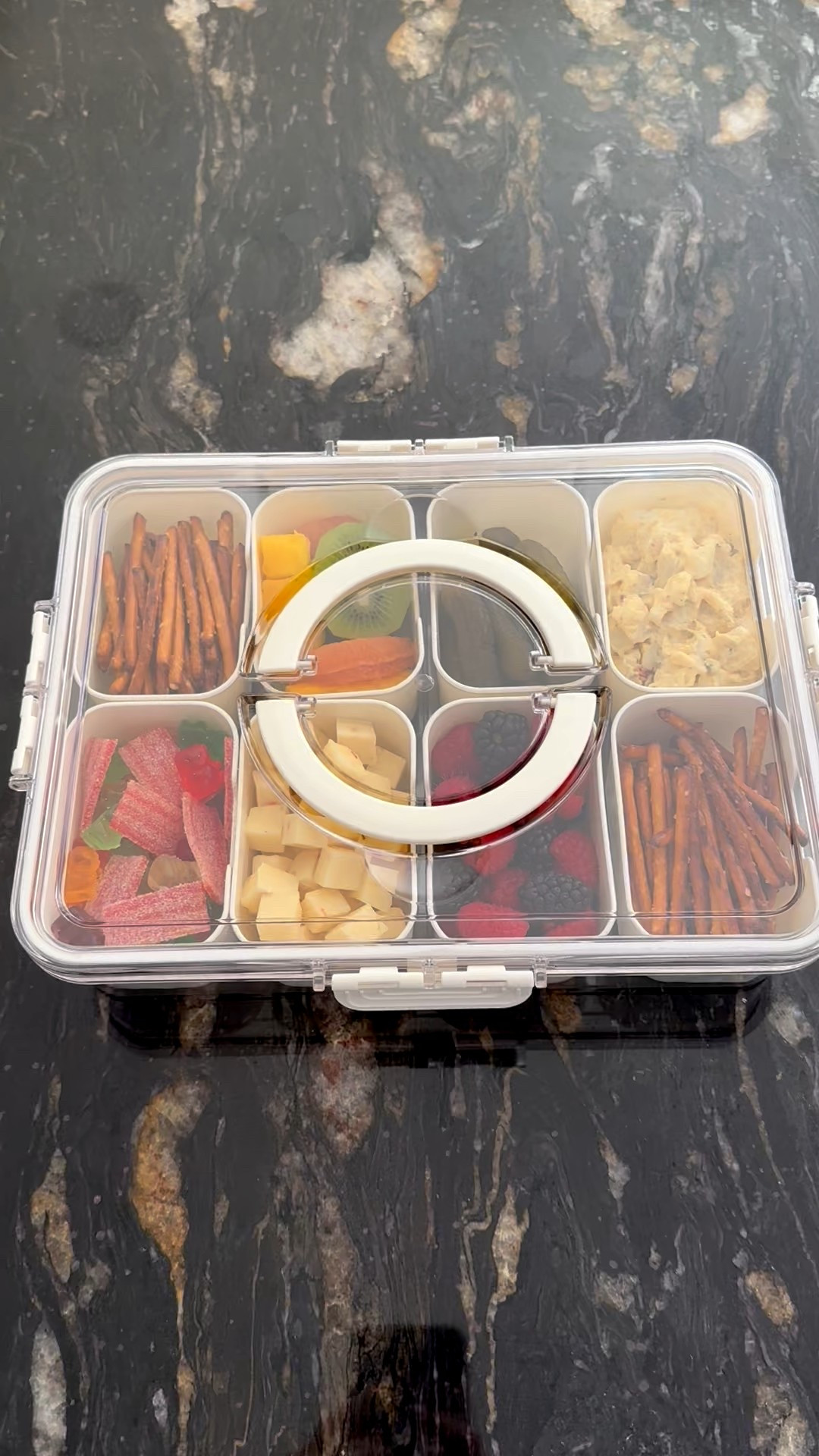 This snacklebox assortment turned out so cute!! These are great for the pool or a beach day. I got mine at Wegmans but found an almost identical one for the same price 

Snacklebox, snackale box, assorted snack tray, snack tray, portable snack box, summer snacks, serving tray with lid


#LTKValentine #LTKTravel #LTKfoodie
