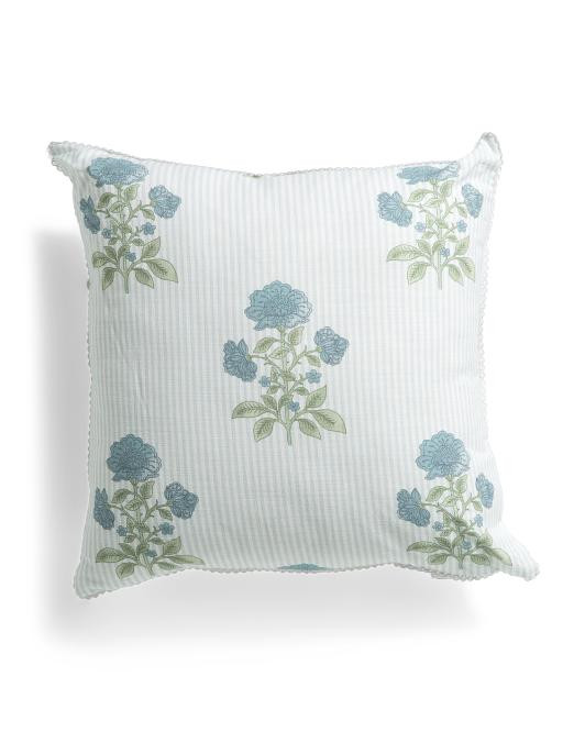 20x20 Painted Block Print Stripe Pillow | TJ Maxx