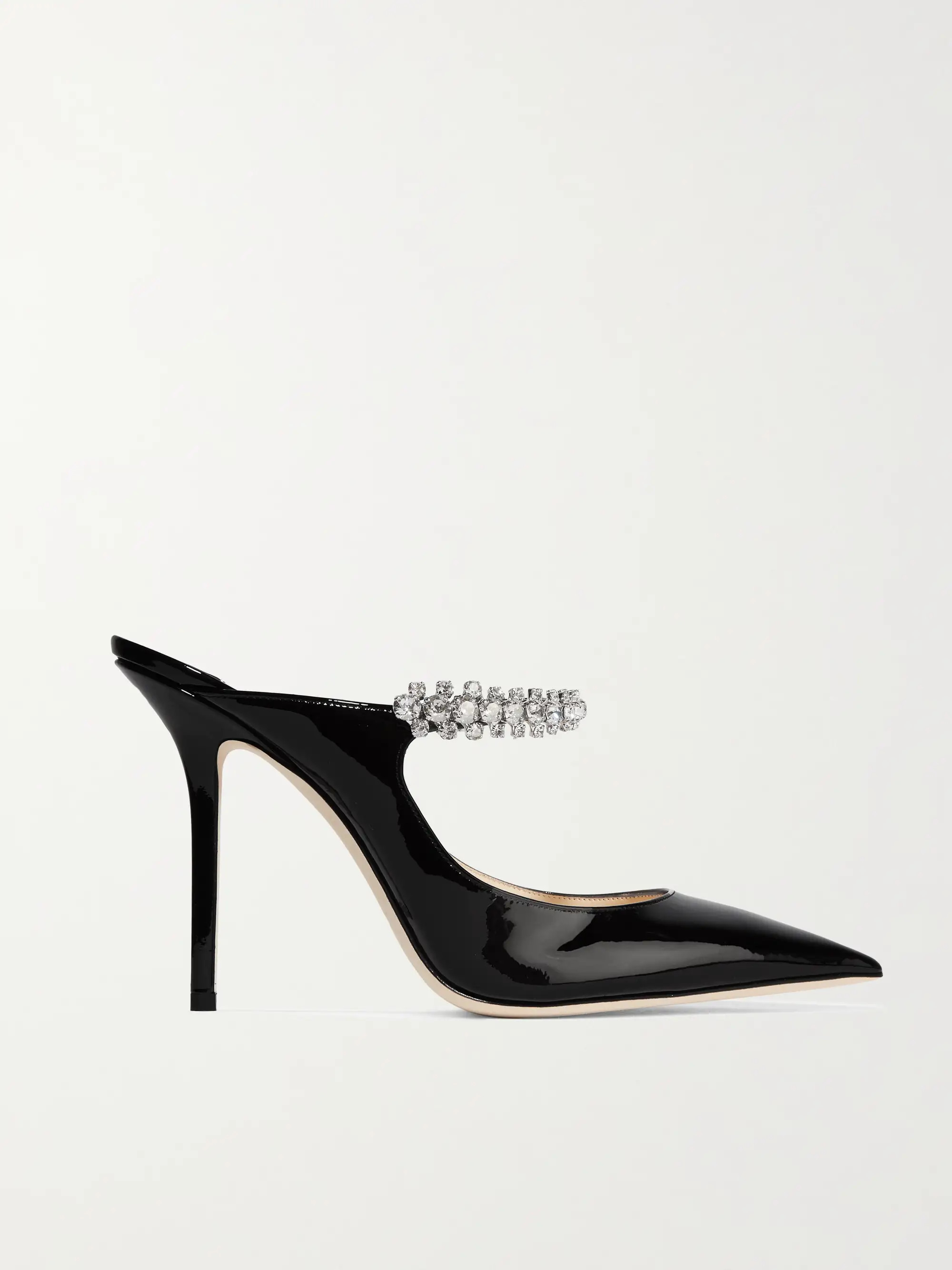 Bing 100 crystal-embellished patent-leather mules | NET-A-PORTER (US)