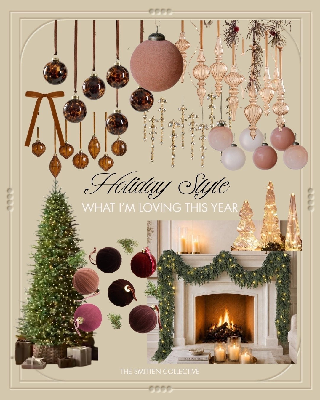Loving the vintage feel of this holiday inspo collage! Now I can’t wait to get started on my holiday decor!🎄